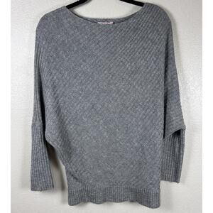 Juicy Couture Relaxed Boat Neck Knit Sweater‎ Casual Women's Gray Medium